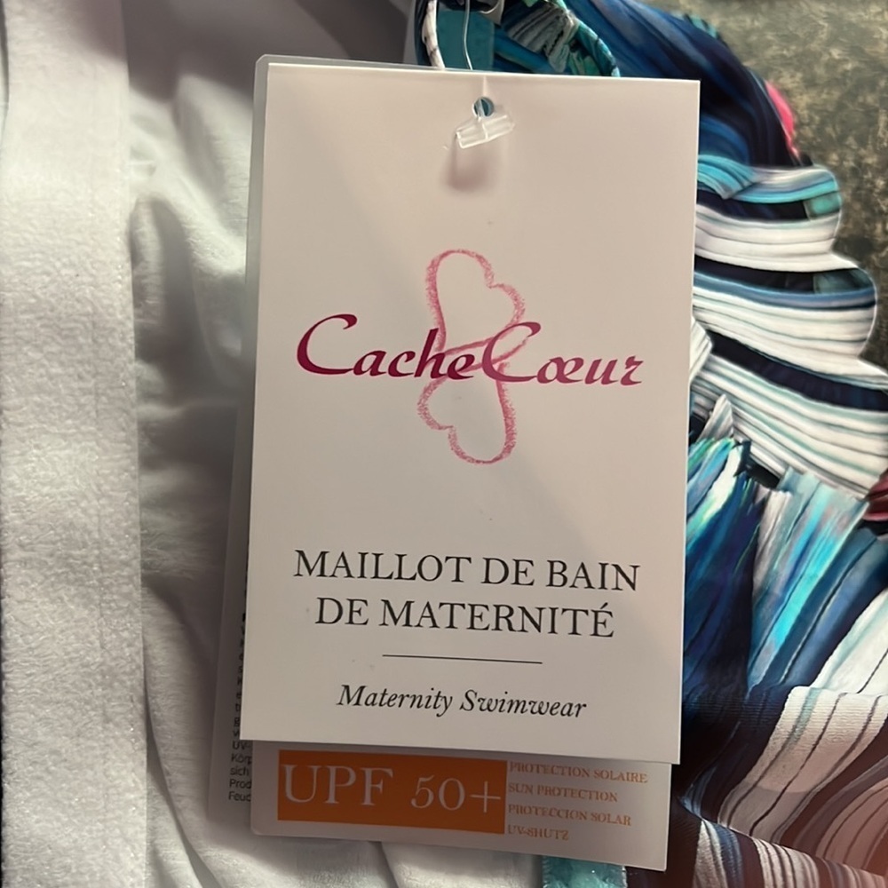 Cache Coeur Pandora Maternity Tankini Top - Picture 8 of 11